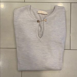 Tory Burch keyhole tunic cream sweater S